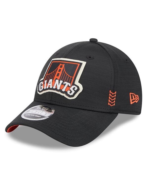 ニューエラ メンズ アクセサリー 帽子 New Era Mens Black San Francisco Giants 2024 Clubhouse 9FORTY Adjustable Hat Black ブラック