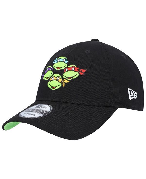 ニューエラ メンズ アクセサリー 帽子 Tシャツ New Era Mens Black Teenage Mutant Ninja Turtles The Group Trucker 9FIFTY Snapback Hat Black ブラック