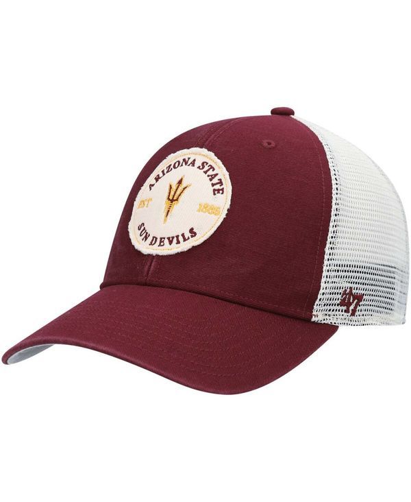 47 ブランド メンズ アクセサリー 帽子 47 Brand Mens Maroon Arizona State Sun Devils Howell MVP Trucker Snapback Hat Maroon マルーン