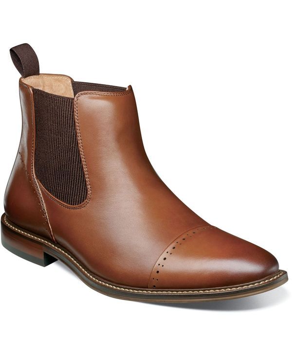 ステイシーアダムス メンズ シューズ ブーツ・レインブーツ チェルシーブーツ チェルシー キャップ ブーツ Stacy Adams Mens Maury Cap Toe Chelsea Boots Chocolate チョコレート