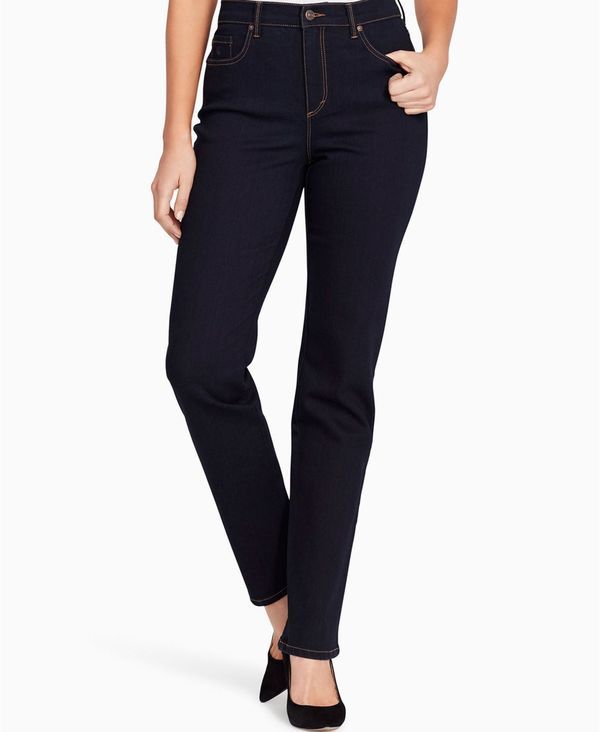 グロリアバンデービルト レディース ボトムス デニムパンツ ジーンズ Gloria Vanderbilt Womens Amanda Classic Straight Jeans in Regular Short Long Rinse Noir