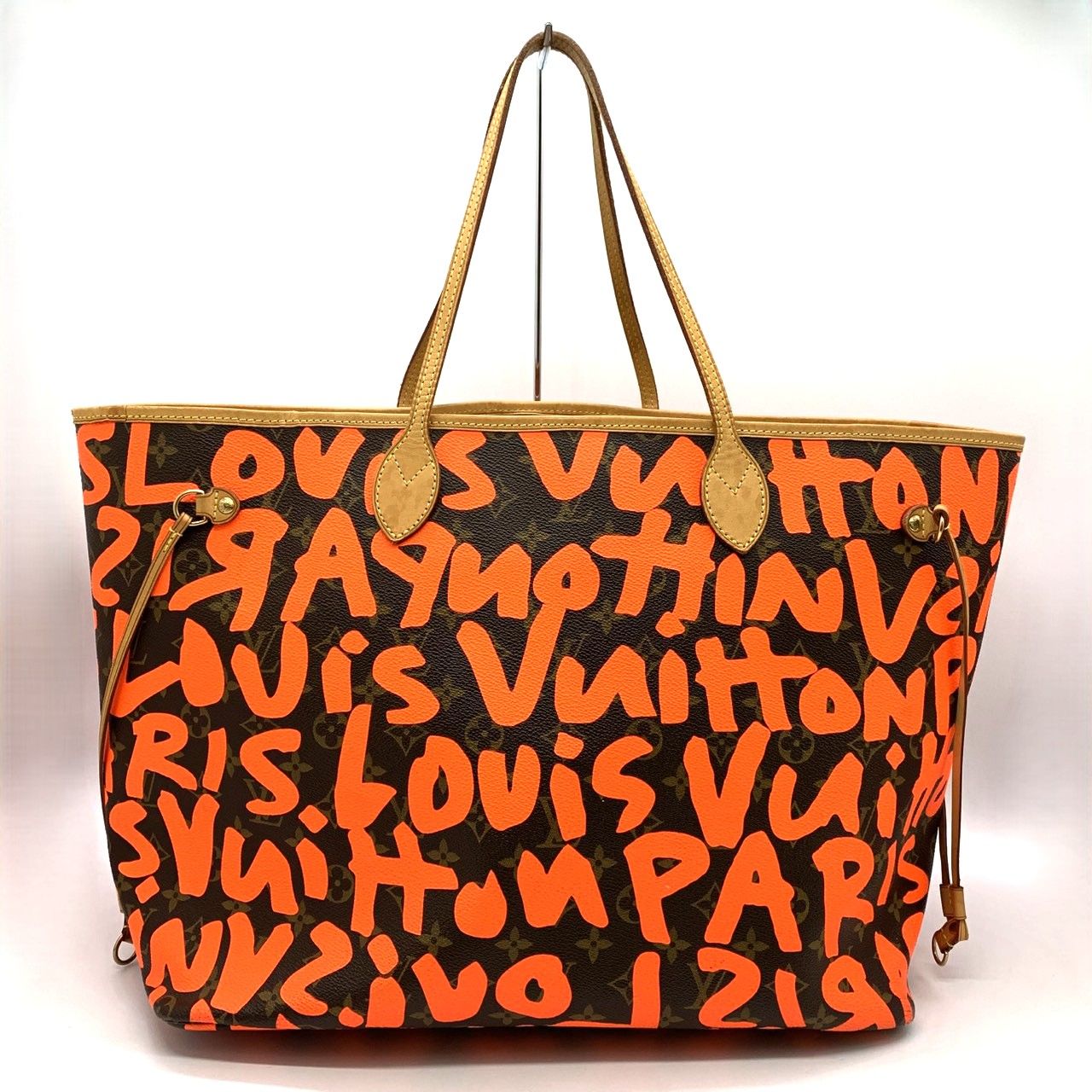 LOUIS VUITTON ルイ・ヴィトン ネヴァーフルGM M93702 トートバッグ ショルダーバッグ モノグラムグラフィティ オレンジ メンズ レディース