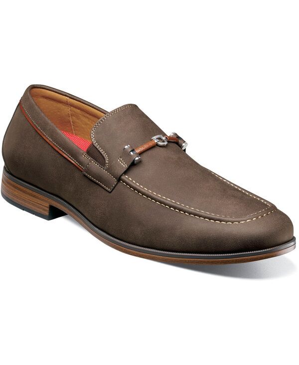 ステイシーアダムス メンズ シューズ スリッポン・ローファー Stacy Adams Mens Richardson Almond Toe Bit SlipOn Loafers Brown ブラウン