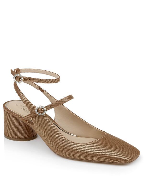 ジュウェルダグレイミシュカ レディース シューズ パンプス Jewel Badgley Mischka Keilani Maryjane Evening Pumps Gold Metallic Fabric ゴールド