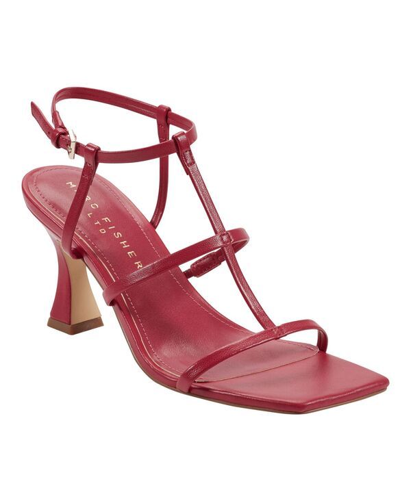 マーク・フィッシャー レディース シューズ サンダル ヒール Marc Fisher LTD Womens Dennie Caged Tapered Heel Sandals Dark Pink Leather ピンク