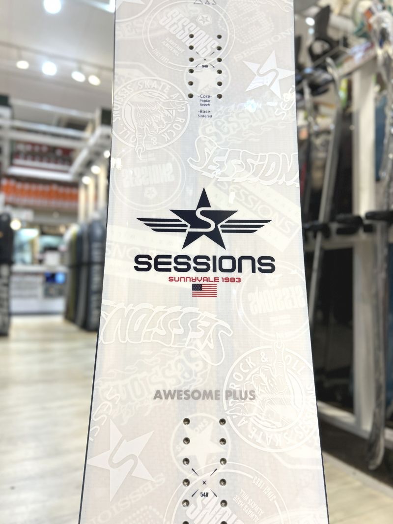 スノーボード 板 型落ち メンズ 24-25 SESSIONS AWESOME PLUS 150cm セッションズ オーサム フラット アウトレット