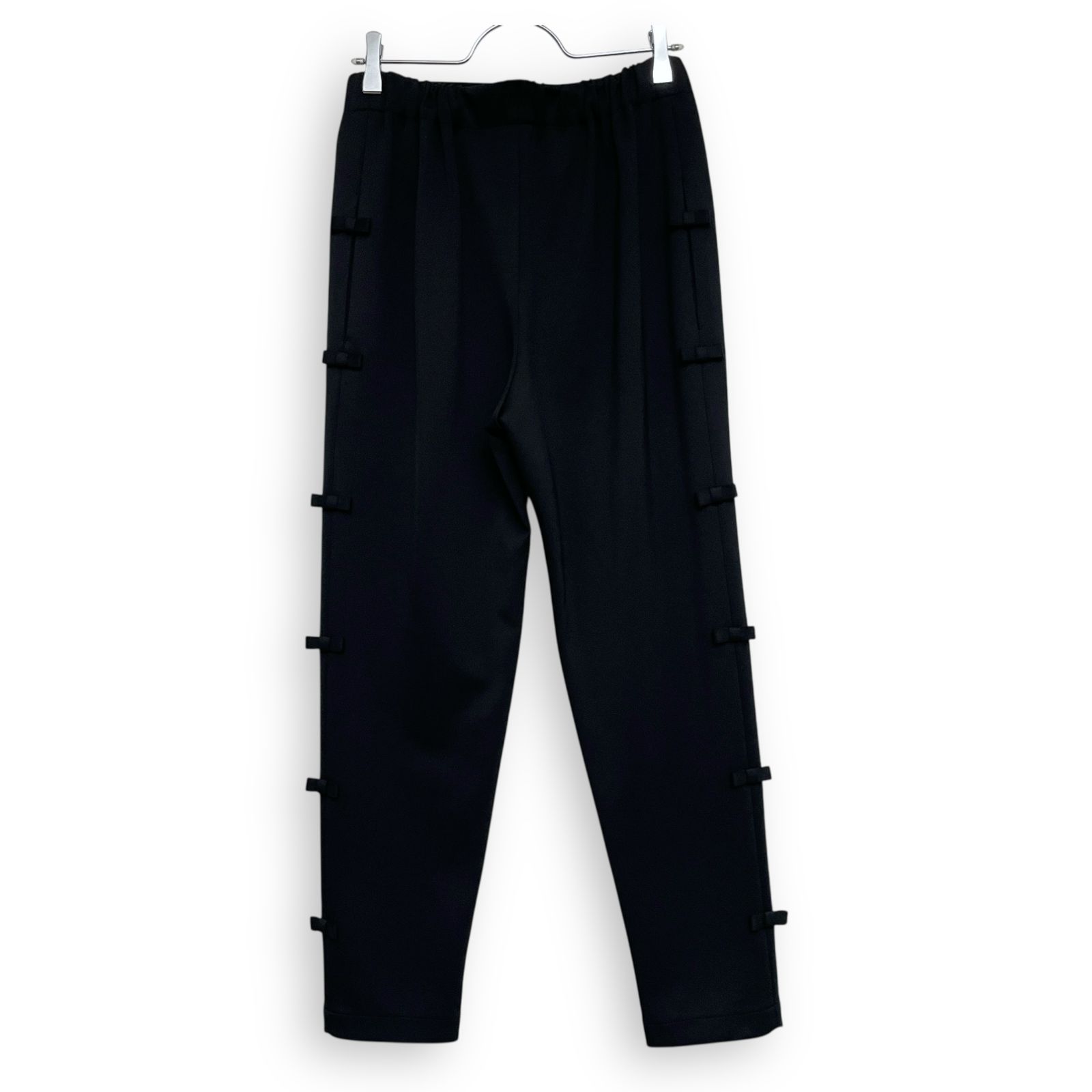 ♡Rene ルネ♡2025年　リボン　パンツ約36300円（パンツのみ） 36 Rene ルネ リボン テーパード パンツ ブラック Size34 - メルカリ