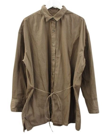 プラージュ Plage waist nallow シャツ ブラウン 茶 ブラウス トップス 