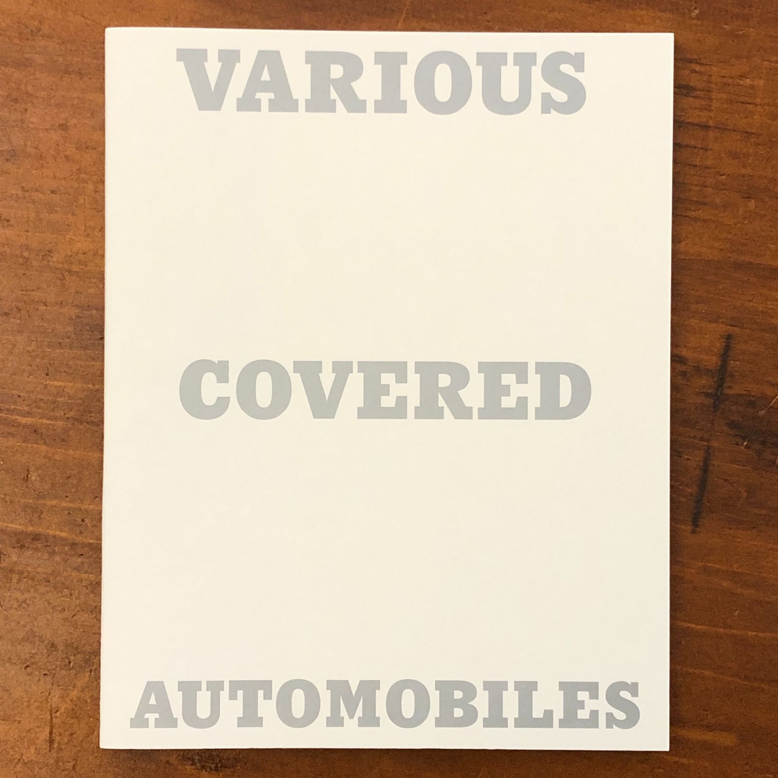 VARIOUS COVERED AUTOMOBILES ホンマタカシ 1stED VARIOUS COVERED AUTOMOBILES」 ホンマタカシ 2015年 Second Edition