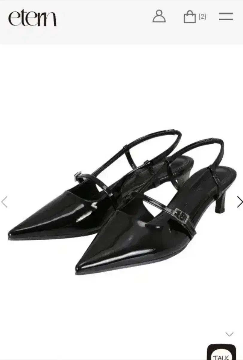 新品) エテュンヌ ストラップ スリングバック 240