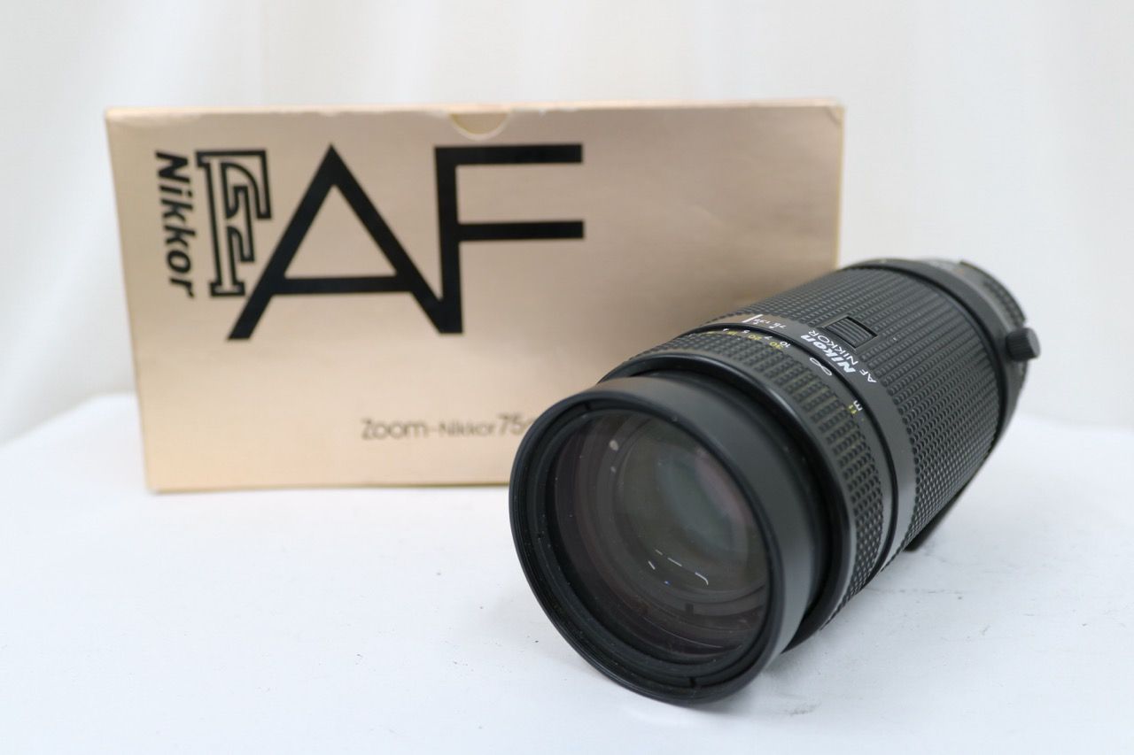 【返品保証】 【元箱付き】ニコン Nikon AF NIKKOR 75-300mm F4.5-5.6 レンズ e12661