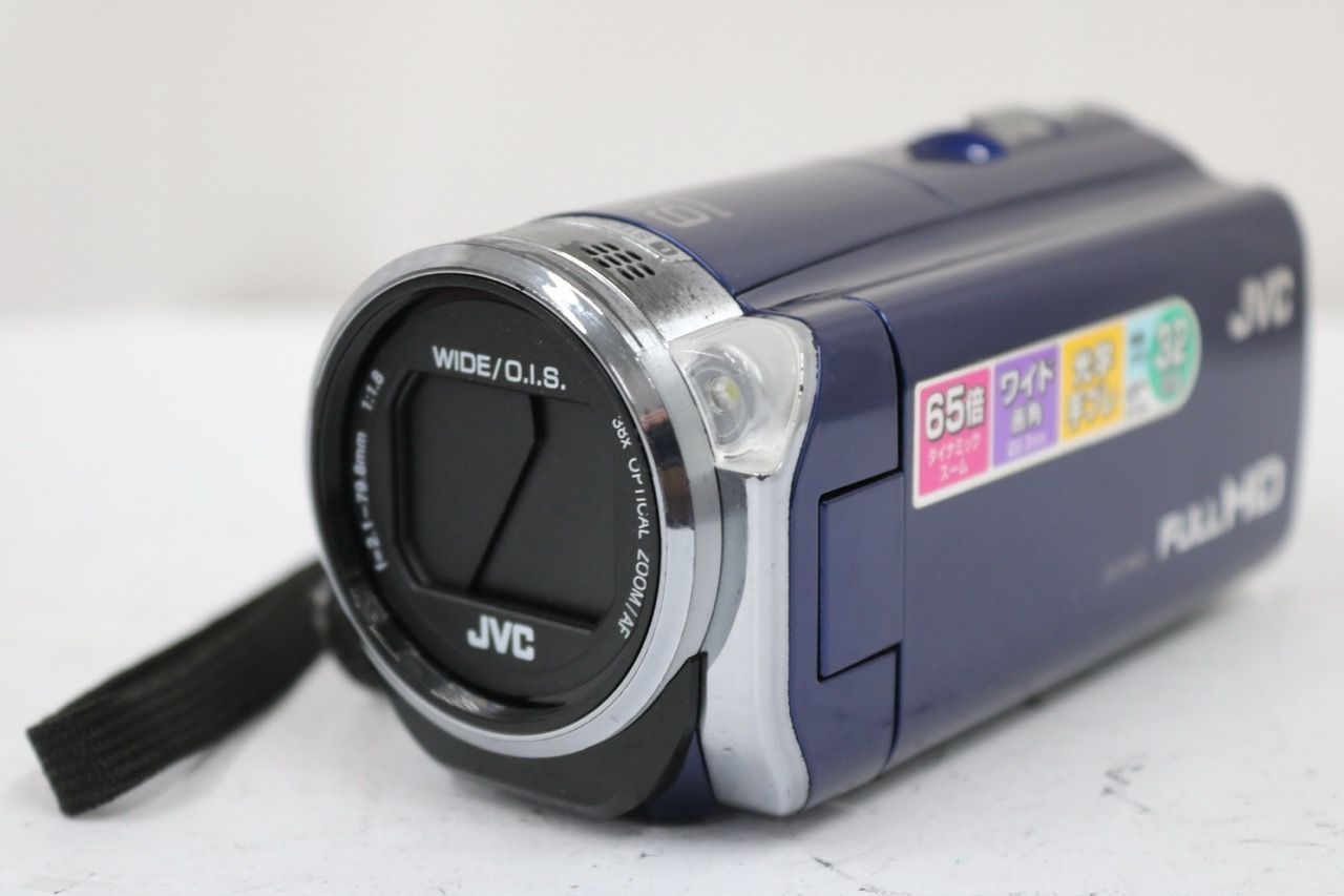 返品保証】 JVC Everio GZ-E565-A ブルー 65x ビデオカメラ e12677