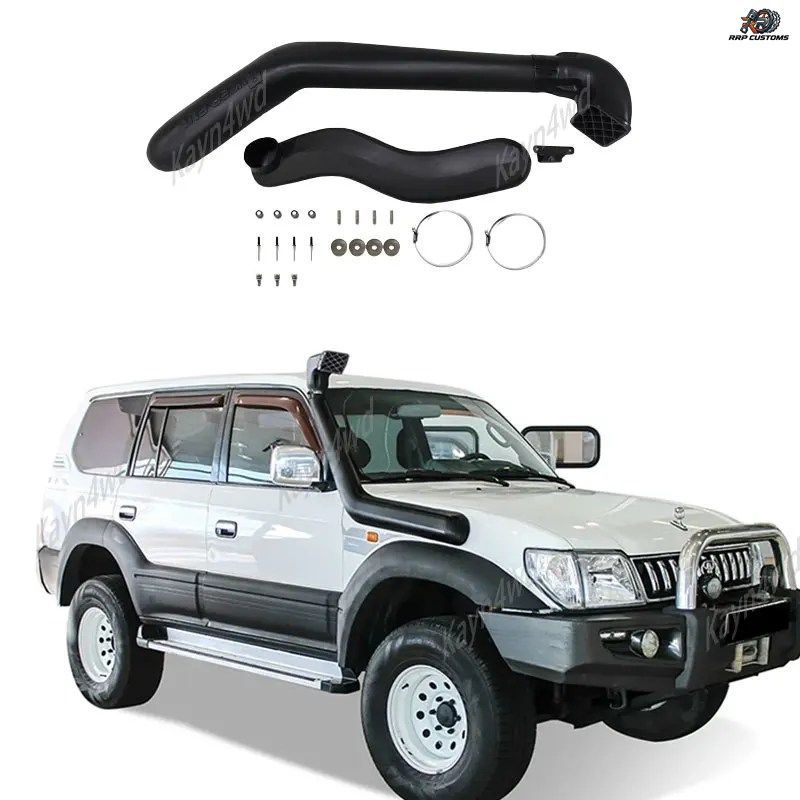 オフロード4x4カーアクセサリーエアインテークシュノーケルキット1995-2003トヨタランドクルーザープラドLC90 FJ90用ウェーディングブレス