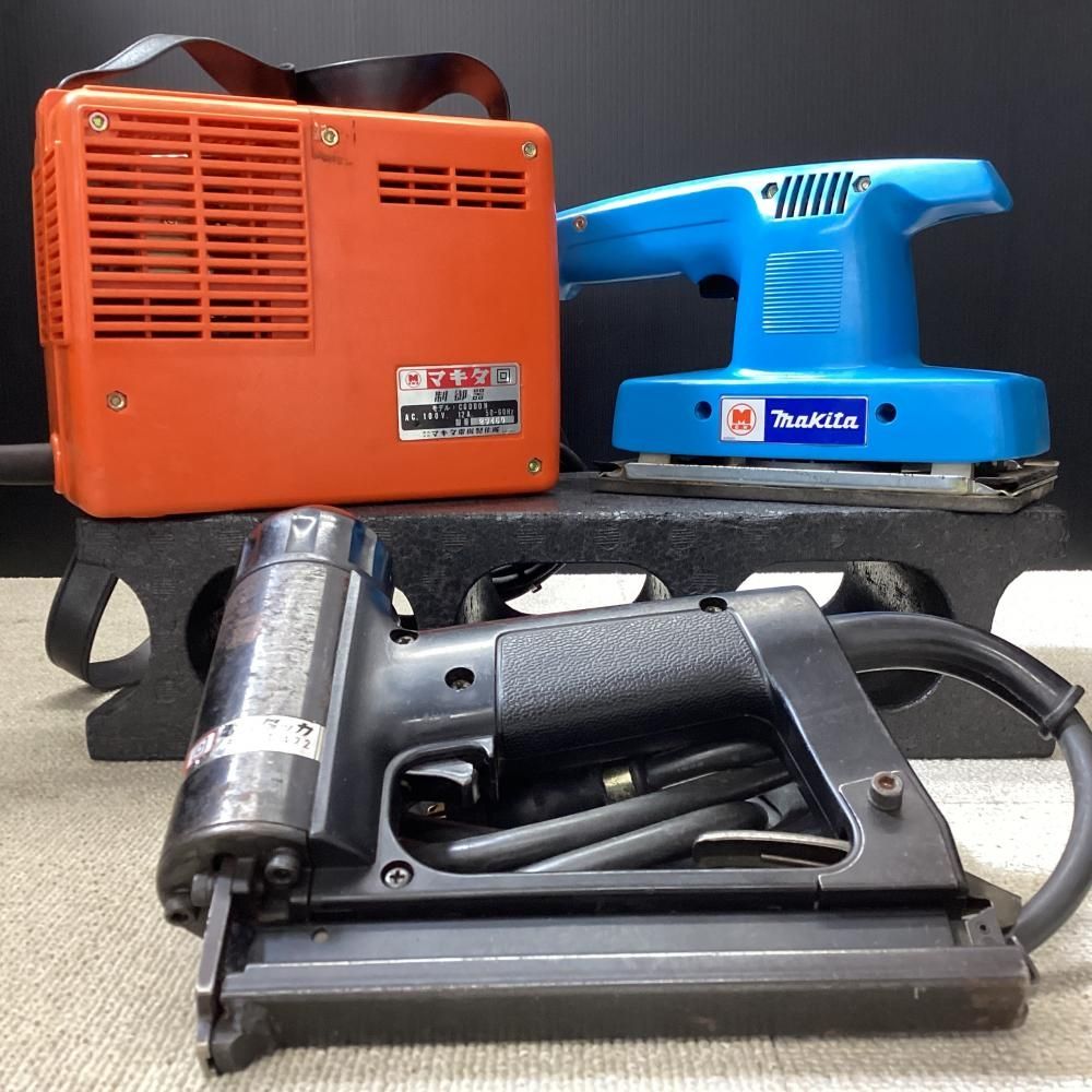 中古】makita/マキタ レトロ電動工具3点セット②(電気タッカ＆制御器 