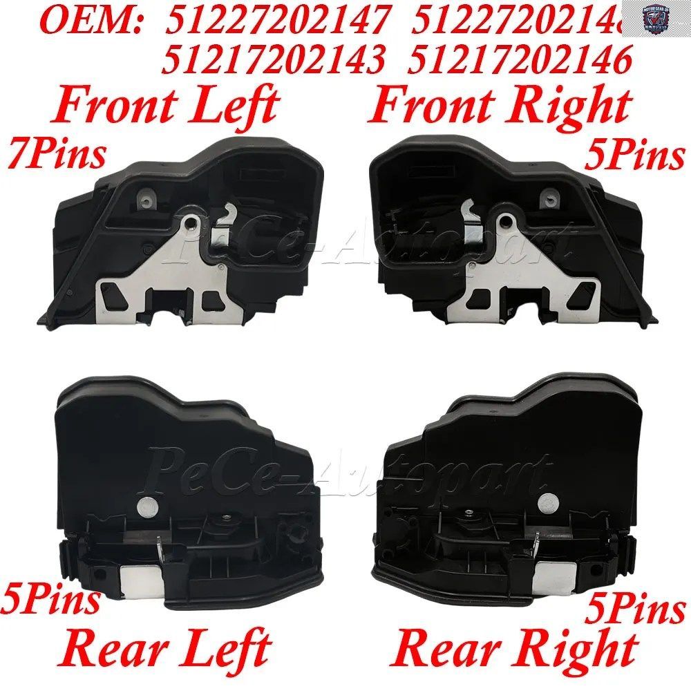 ドアロックラッチアクチュエーター BMW X6 E60 E70 E90 OEM 51217202143 51217202146 51227202147 51227202148