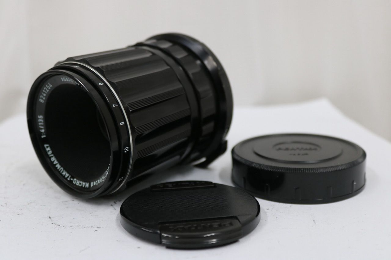 【返品保証】 ペンタックス Pentax Super-Multi-Coated MACRO-TAKUMAR/6×7 135mm F4 中判レンズ e12746