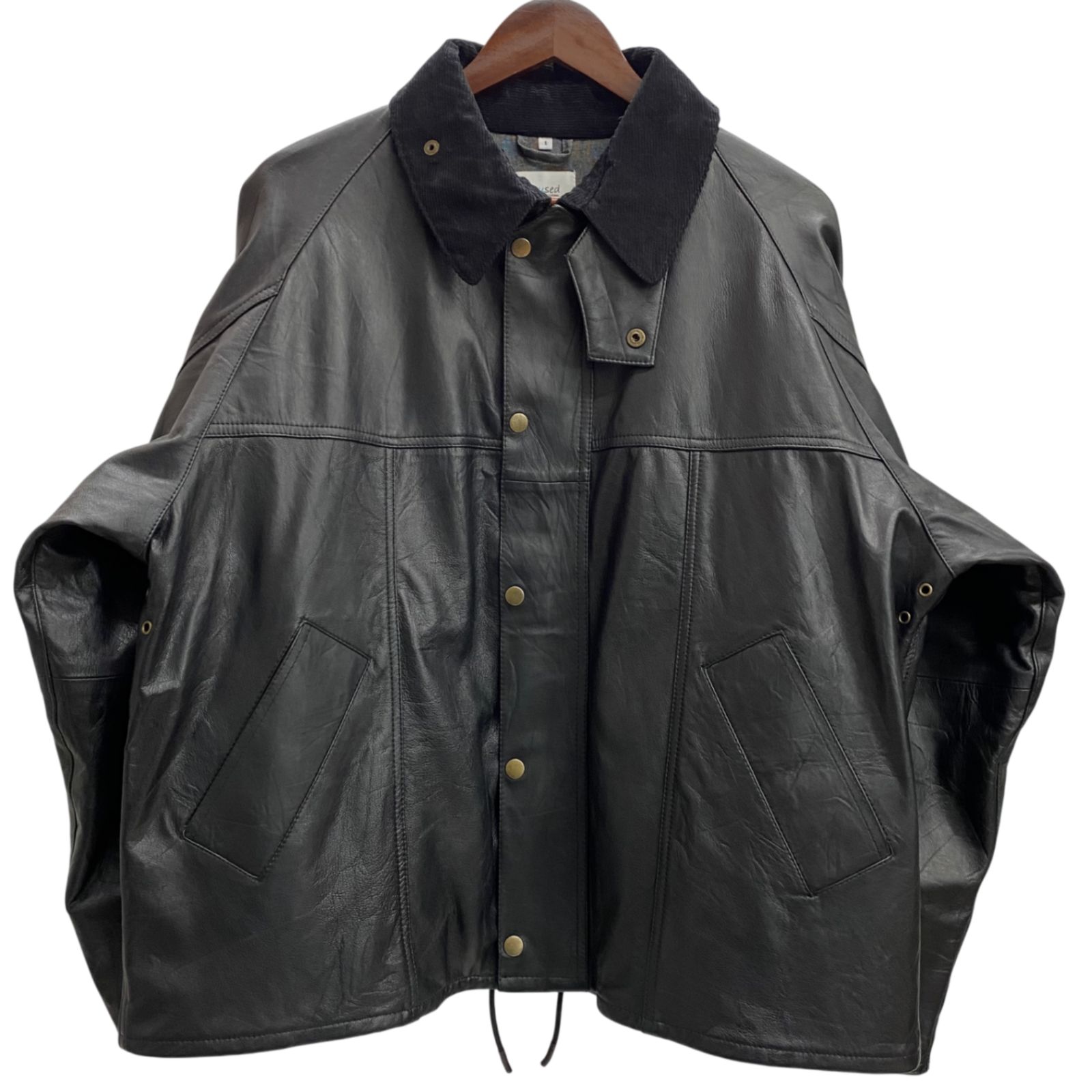 ユーズド Yoused LEATHER DRIVERS JKT レザー ジャケット ブラック 1サイズ 201MT-6037