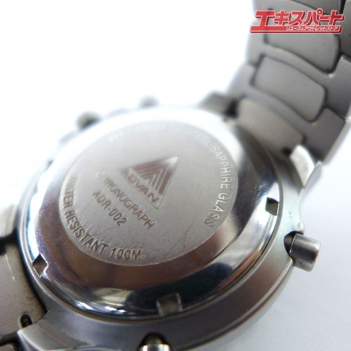 希少 ADVAN アドバン クロノグラフ ADR-002 腕時計 メンズ 公田店