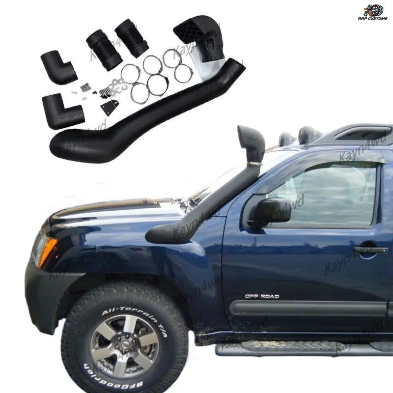 オフロード4x4カーアクセサリーシュノーケルキット2005-2015年式日産第2世代エクステラN50用自動車部品水深走行用呼吸ホースパイプ