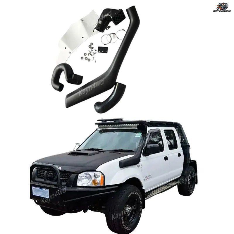 オフロード4x4アクセサリーエアラムインテークシュノーケルキット日産ナバラ2001-2006 D22 / 2007+テラノ2シュノーケルウェーディングブレ