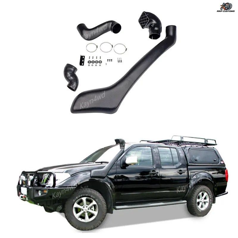 オフロード4x4エクステリアアクセサリーエアラムインテークシュノーケルキット2005-2010 NISSAN Navara D40 /R51 PATHFINDER用ウェーディン