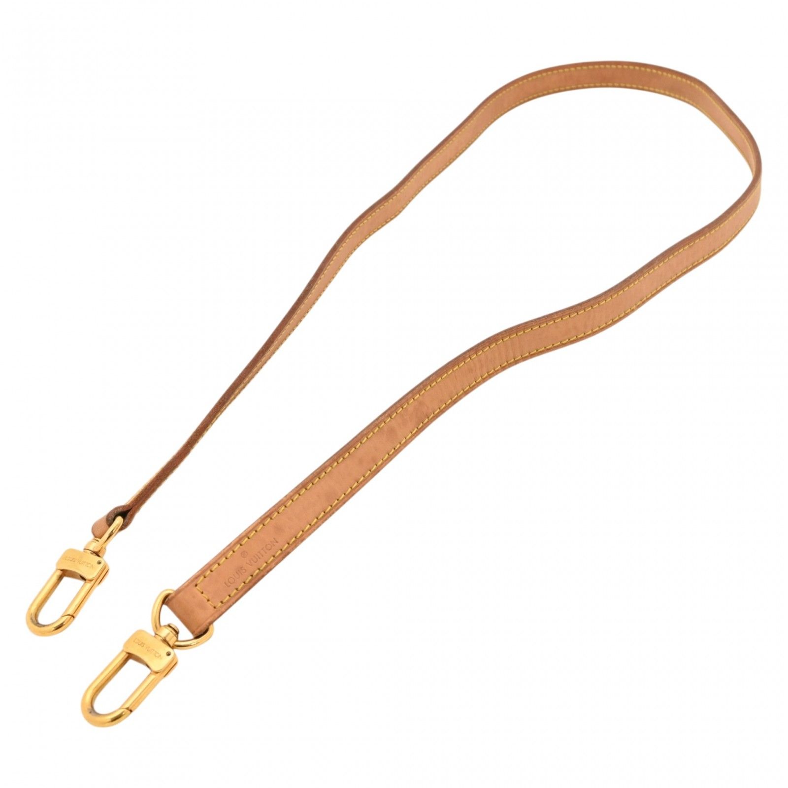 中古】ルイヴィトン ヌメ革 ショルダーストラップ ゴールド金具 B