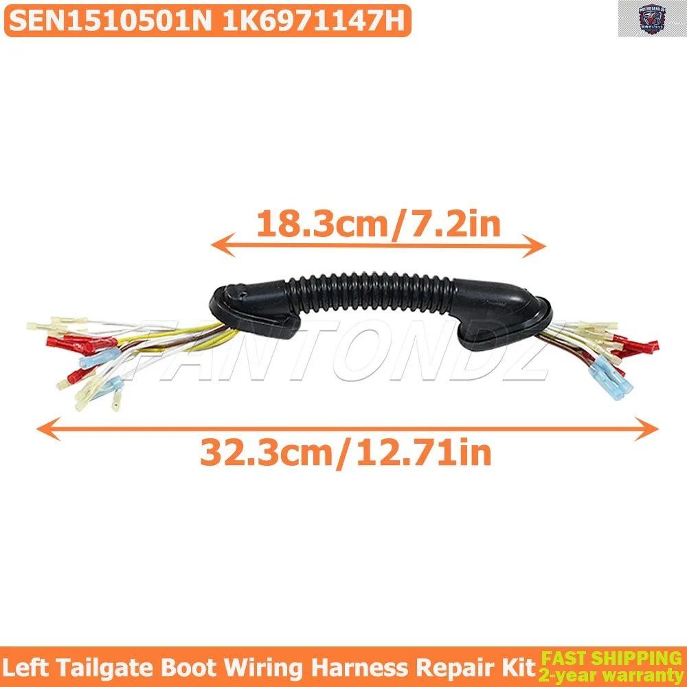 VWゴルフMK5 A5テールゲートトランクリッド左側配線ハーネスワイヤー1K6971147Hテールゲートブーツ配線ハーネス修理キットSEN1510501N