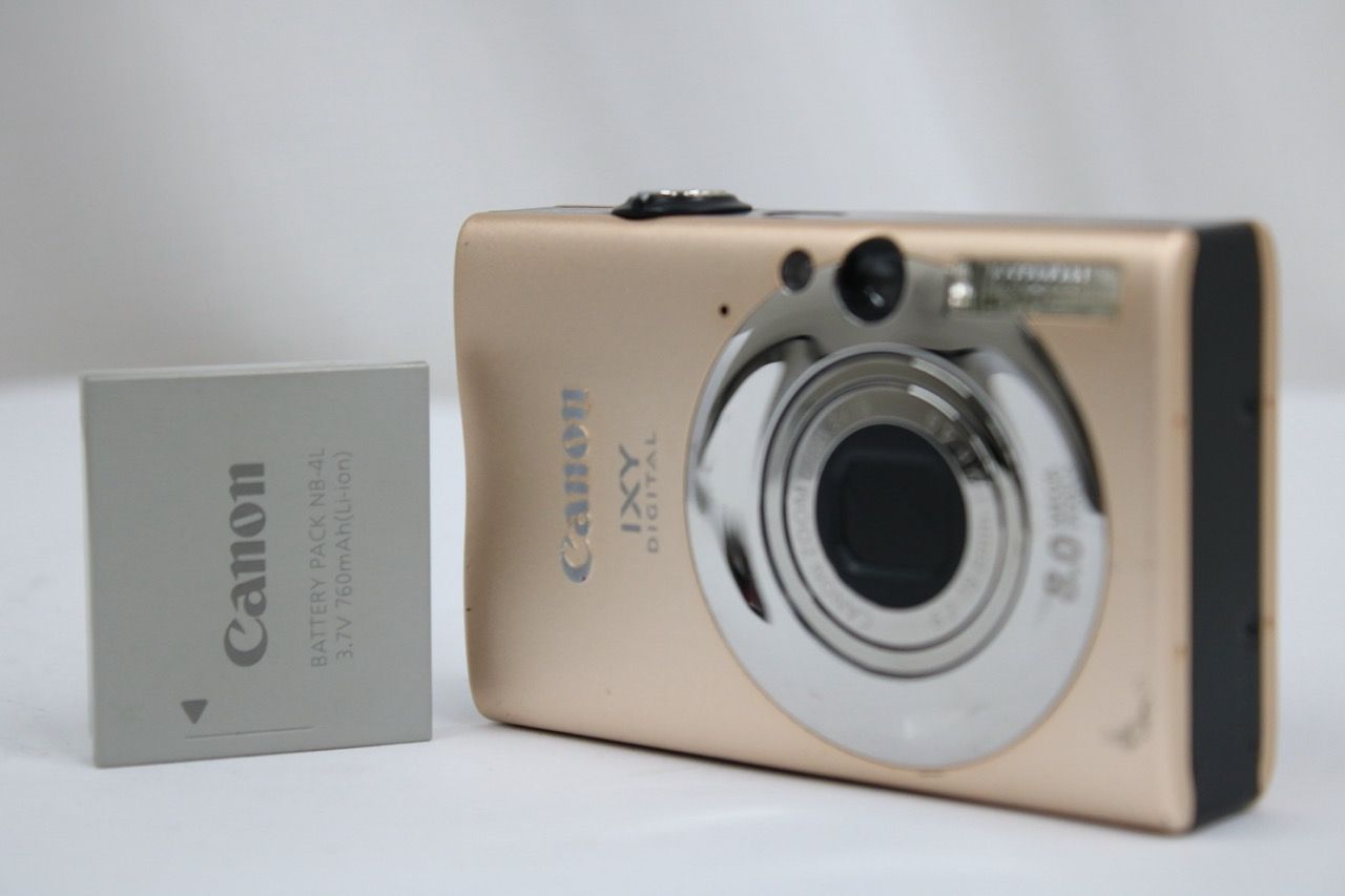 【返品保証】 キャノン Canon IXY DIGITAL 20 IS ピンク 3x バッテリー付き コンパクトデジタルカメラ e12784