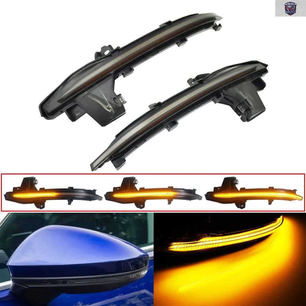 アウディ A6 C8 4A A7 4K A8 D5 4N 2019 2020 車用 LED サイドミラー ダイナミックターンシグナルライト 左ハンドル車用 2個セット