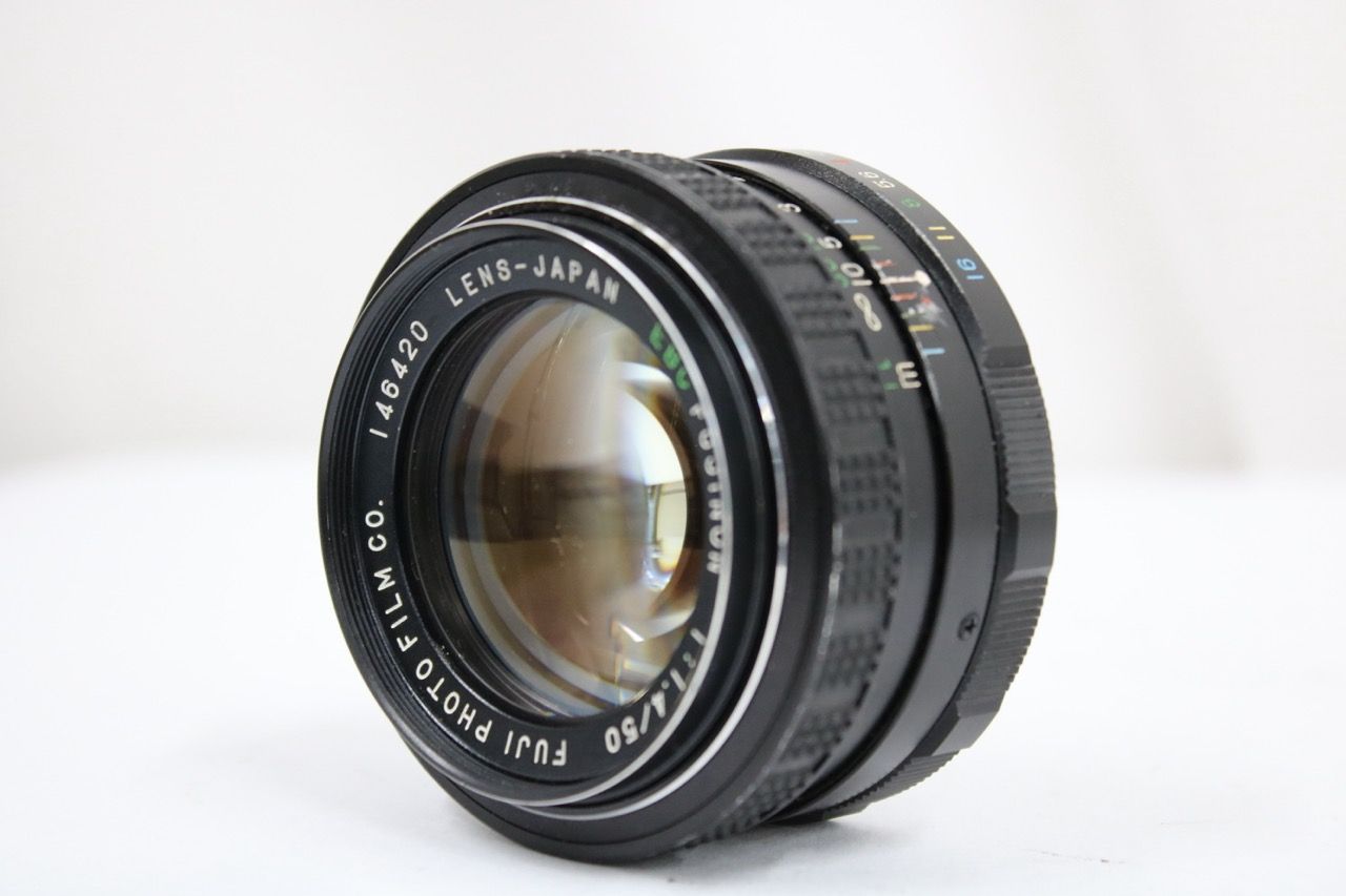【返品保証】 フジフィルム Fujifilm EBC FUJINON 50mm F1.4 レンズ e12836