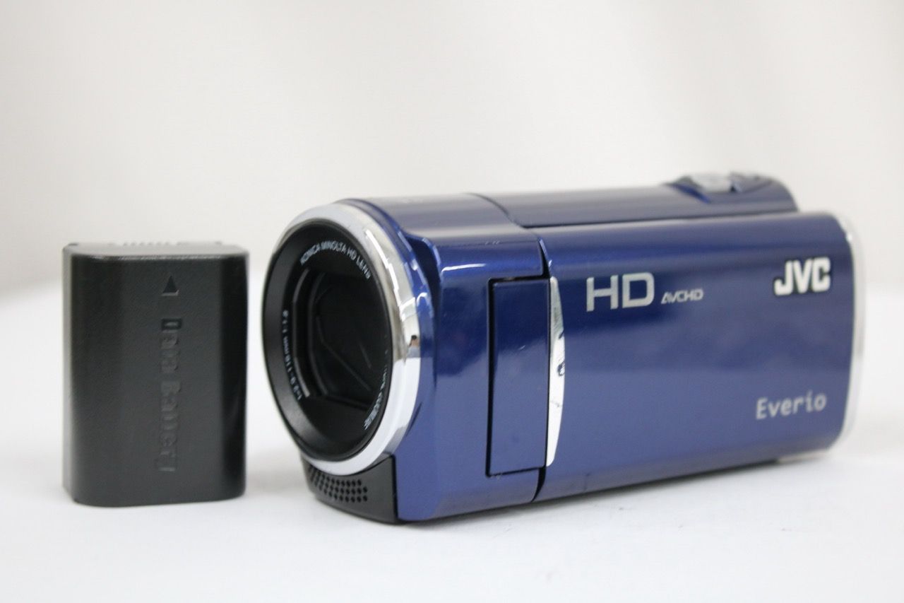 【返品保証】 JVC GZ-HM670-A ブルー 40x バッテリー付き ビデオカメラ e12842