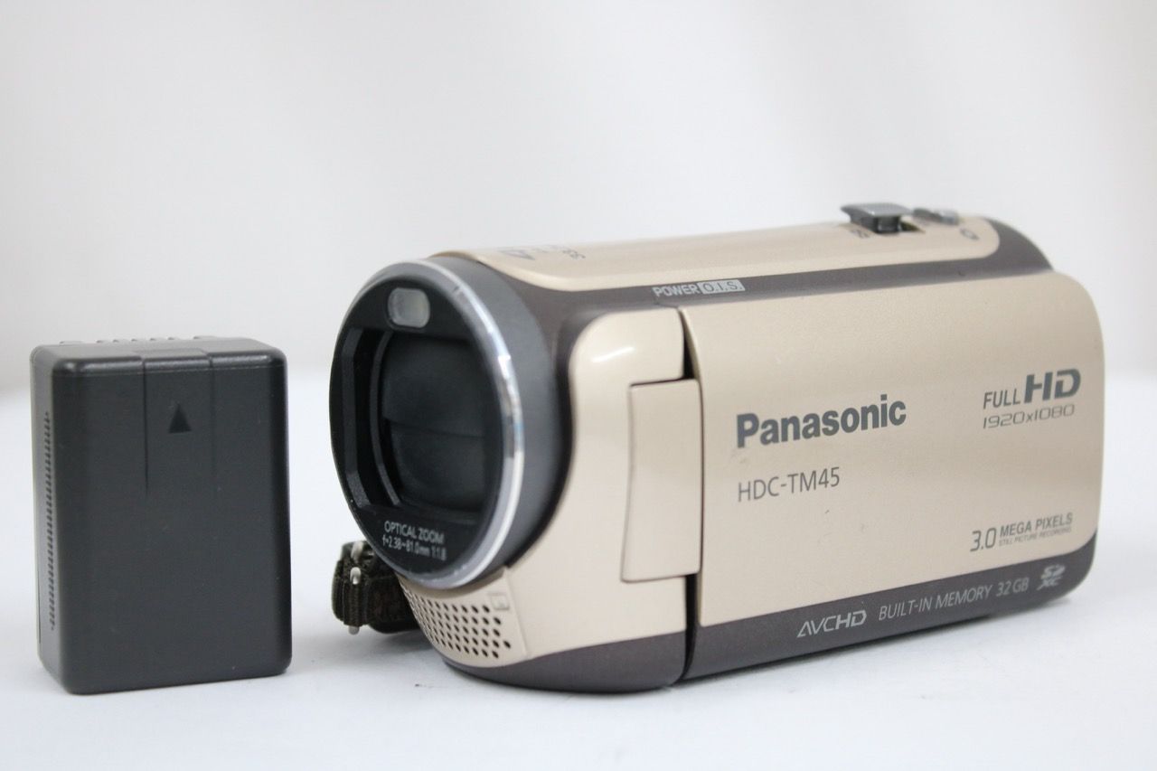 【返品保証】 パナソニック Panasonic HDC-TM45 42x バッテリー付き ビデオカメラ e12844