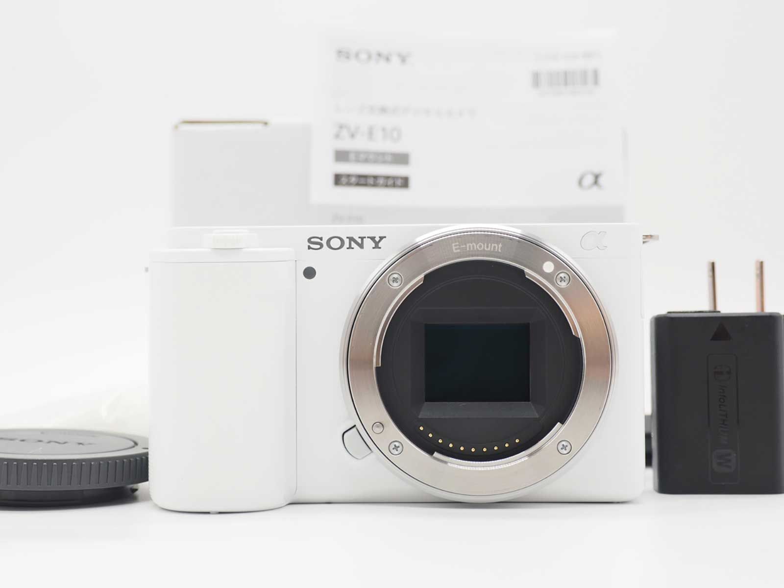 ソニー Sony ZV-E10 24.2MP Digital Camera White 6471 Shots 元箱 [美品] #Z6219A