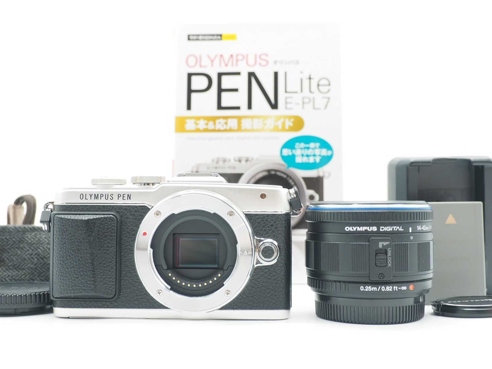 オリンパス Olympus Pen Lite E-PL7 16.0MP Silver 14-42 Lens 8334 shots [良品] #Z6236A