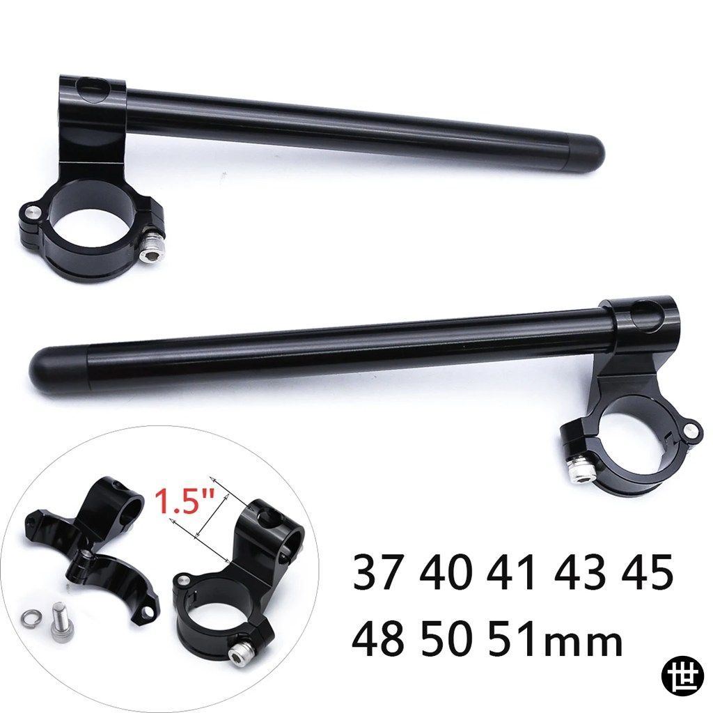 オートバイ22MMハンドルバー1.5インチライズライザークリップオンフォークハンドルバークランプ37 40 41 43 45 48 50 51MM