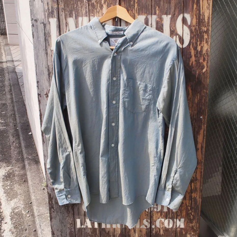 60s Vintage Campus キャンパス 玉蟲カラー 長袖 ボタンダウンシャツ US-15-15 1/2 (M)