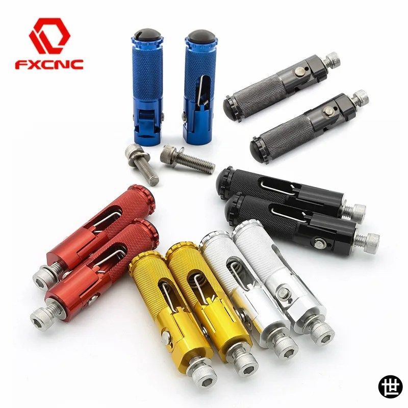 BMW S1000RR HP4 2009-2020用 8MM折りたたみ式フットペグ 折りたたみ式フットレスト リアセット フットペグ ペダル