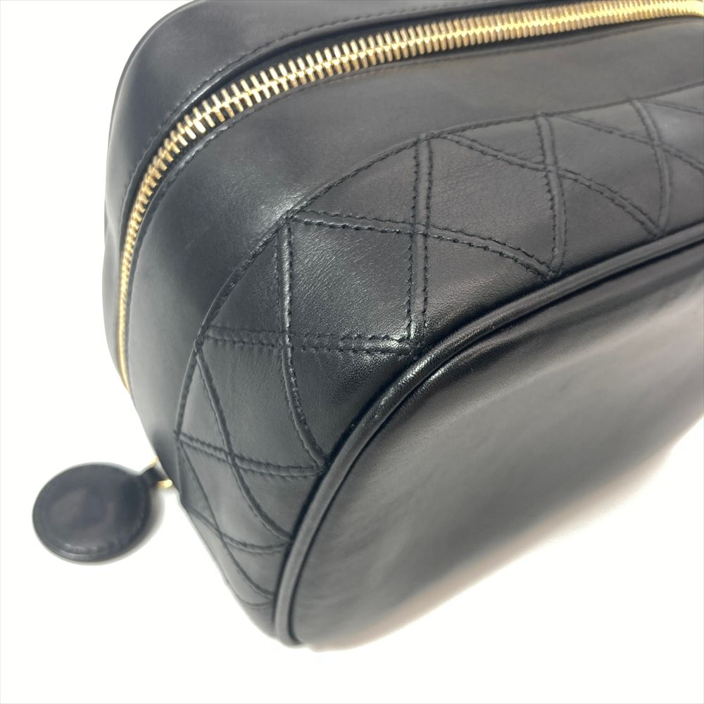 シャネル CHANEL ビコローレ バニティバッグ ポーチ レザー A01618