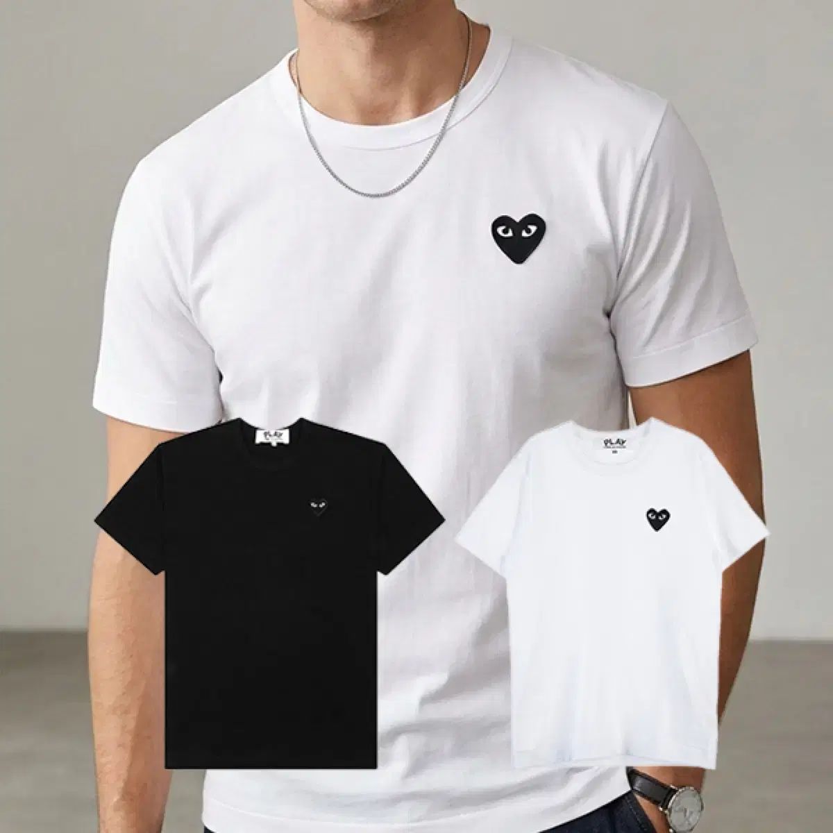 100%正規品 コム・デ・ギャルソン ブラックワッペン 半袖Tシャツ