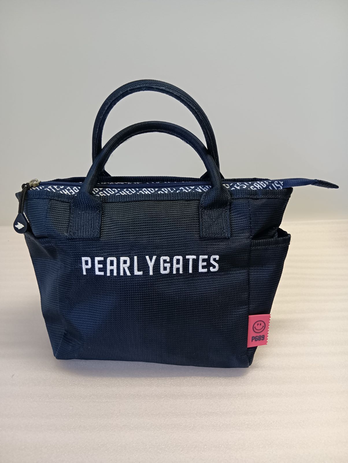 新品！PEARLY GATES ミニトートバッグ　ラウンドバッグ PEARLY GATES パーリーゲイツ ミニトート ラウンドバッグ 美品 - メルカリ
