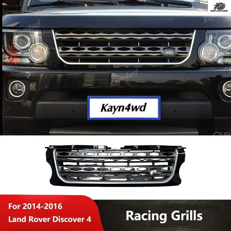オフロード4x4車用外装アクセサリー フロントバンパーグリル メッシュレーシンググリル 2014-2016年式 ランドローバー L319 ディスカバリー