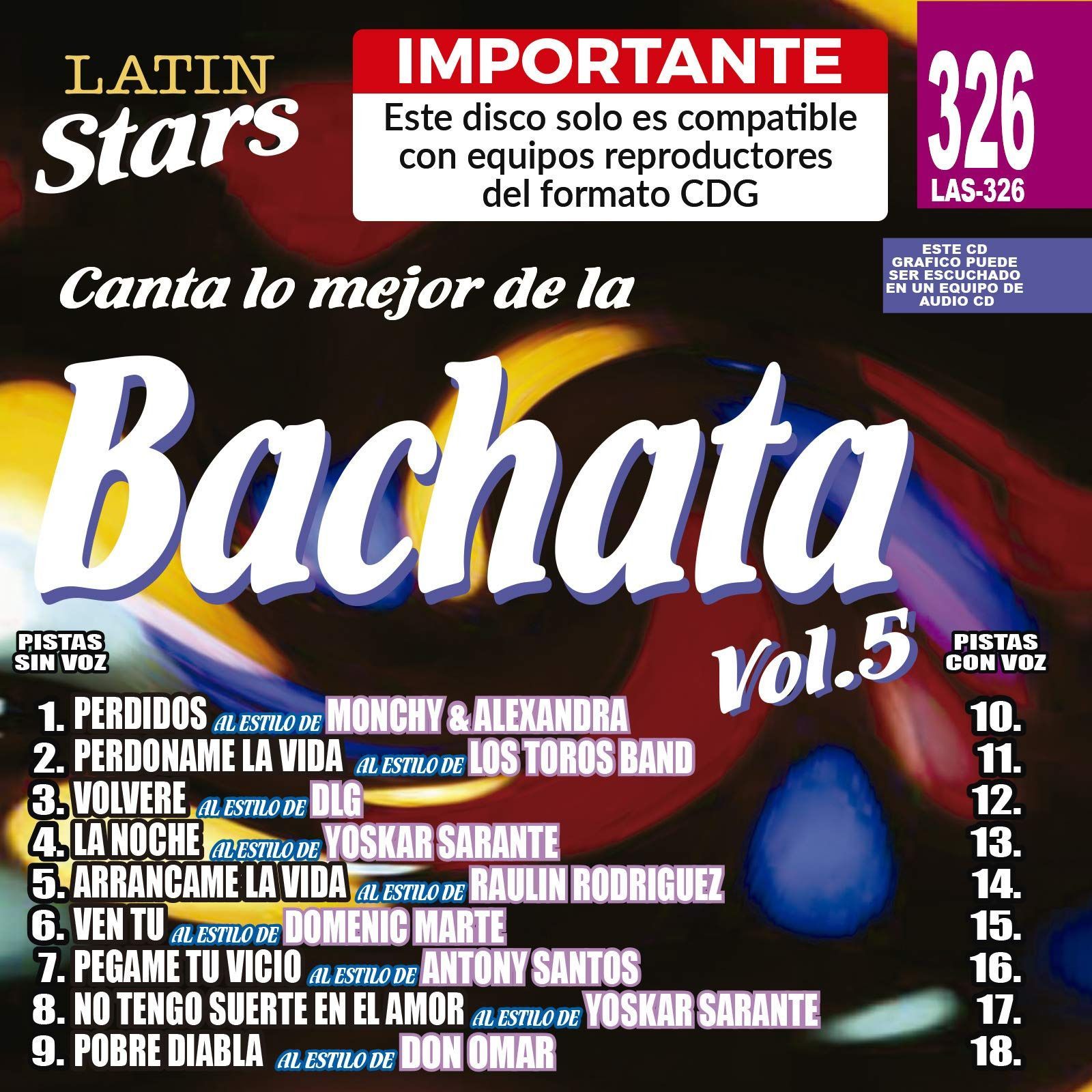 【CD】Karaoke: Bachata 5 - Latin Stars Karaoke
