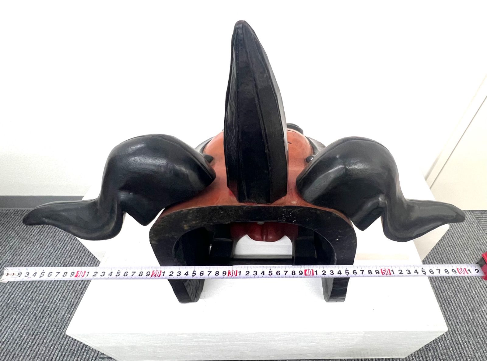 希少】獅子頭 木彫り 獅子舞 祭り 神楽 伝統工芸 魔除け 縁起物 木製