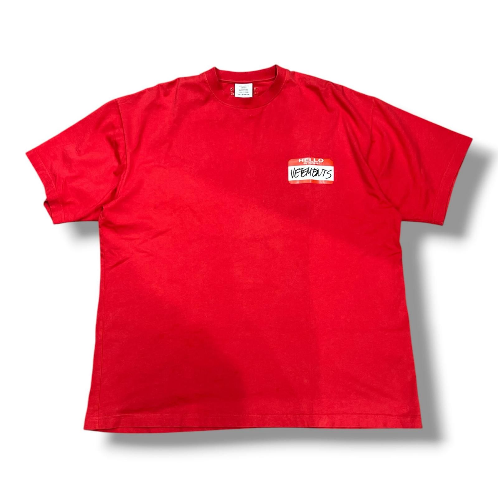 VETEMENTS Hello my name is VETEMENTS Tee ハローマイネームイズ