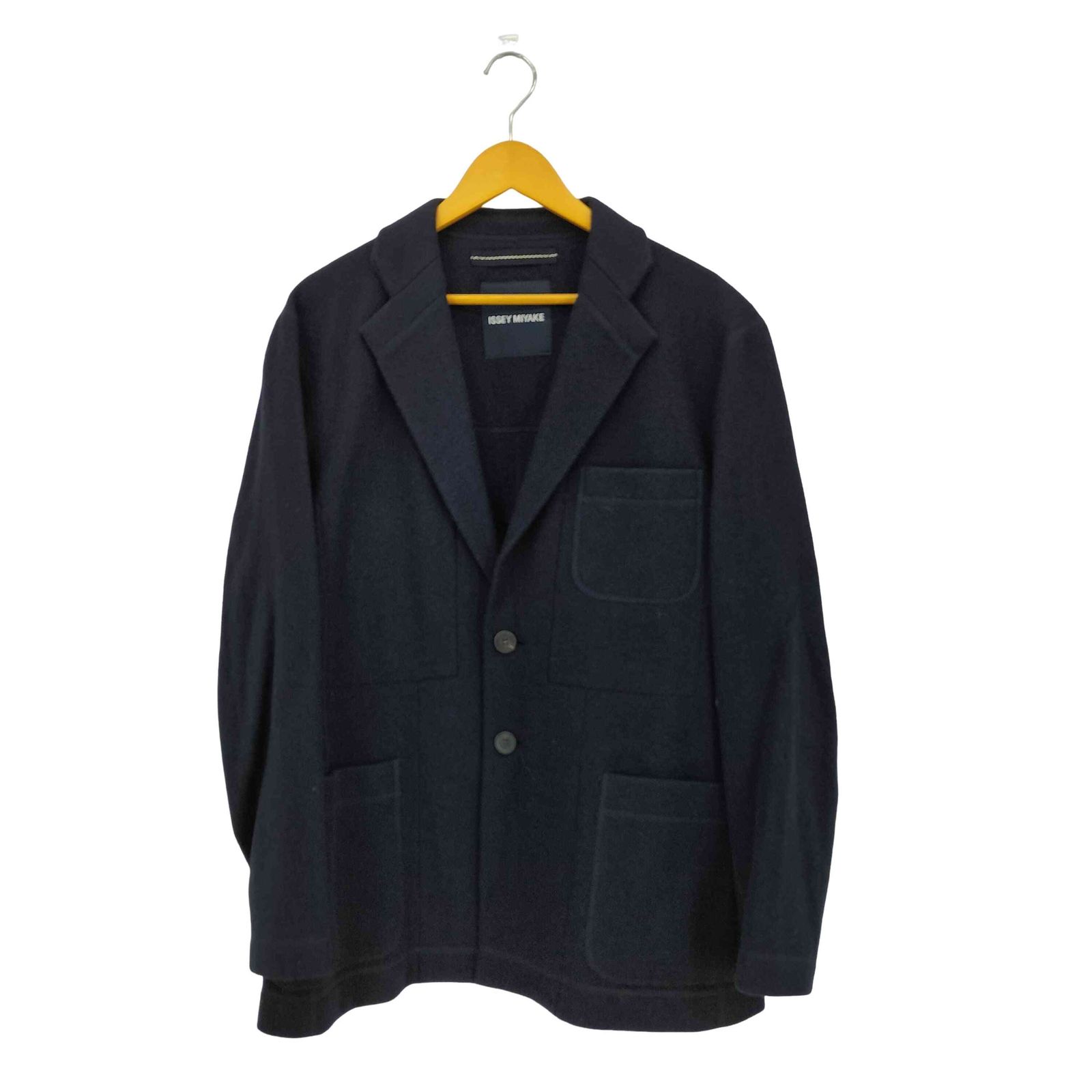イッセイミヤケ ISSEY MIYAKE 04AW ノッチドラペル ウール フェルト 2B テーラードジャケット メンズ JPN：3
