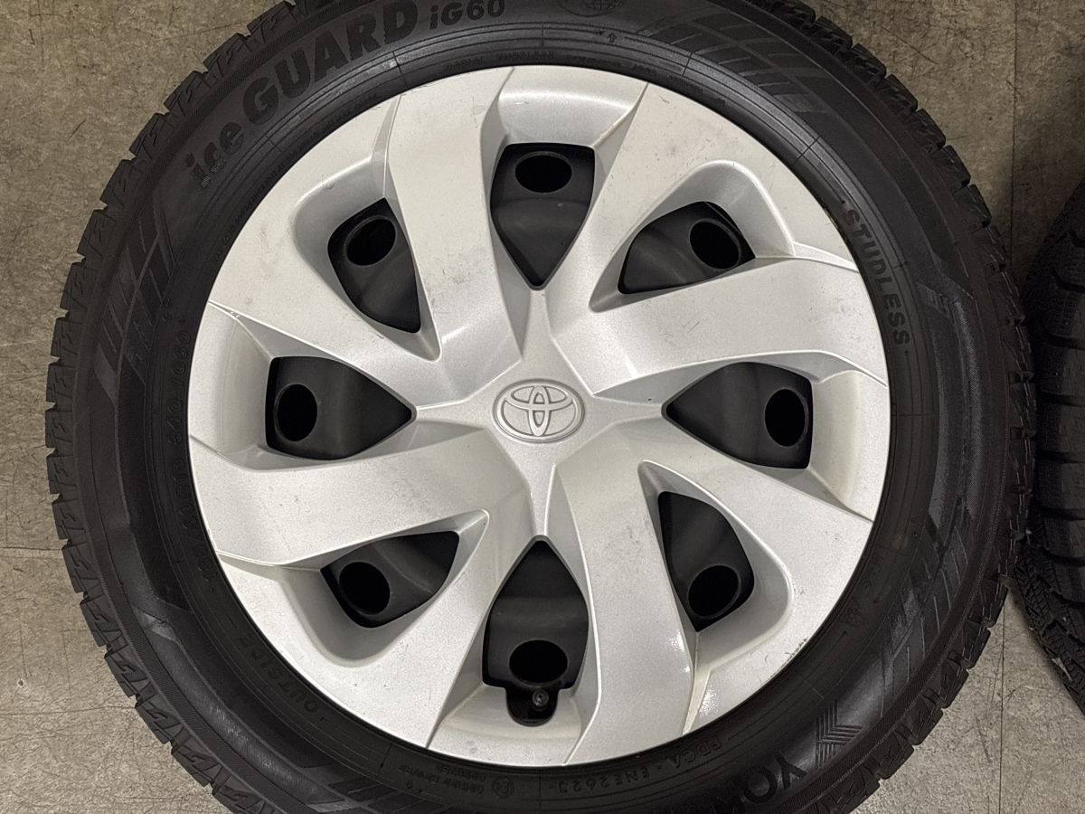 バリ溝】トヨタ 170 シエンタ 純正 15in 5.5J +39 PCD100 ヨコハマ