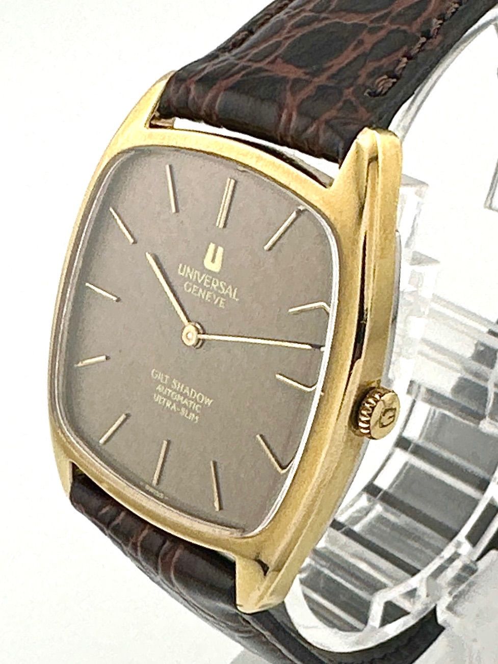 UNIVERSAL GENEVE 566105 ギルトシャドウ ウルトラスリム OH済み 自動