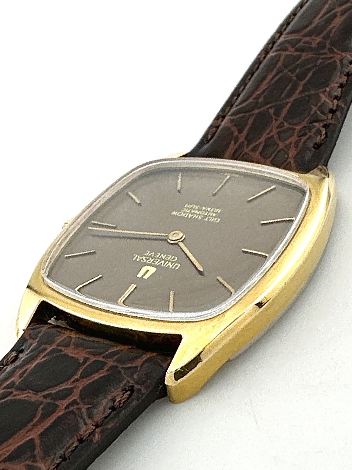 UNIVERSAL GENEVE 566105 ギルトシャドウ ウルトラスリム UNIVERSAL GENEVE 566105 ギルトシャドウ ウルトラスリム OH済み 自動
