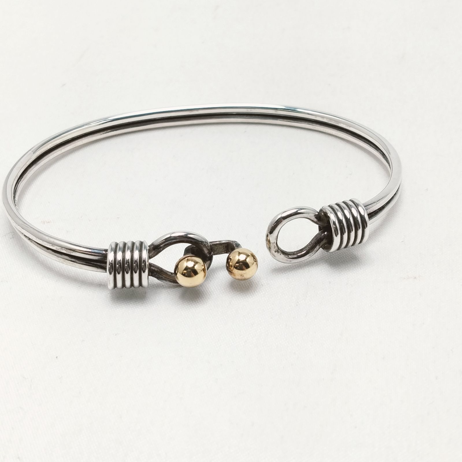 ✨️Tiffany&Co.✨️ ティファニー ダブルフック＆アイ バングル SV925 