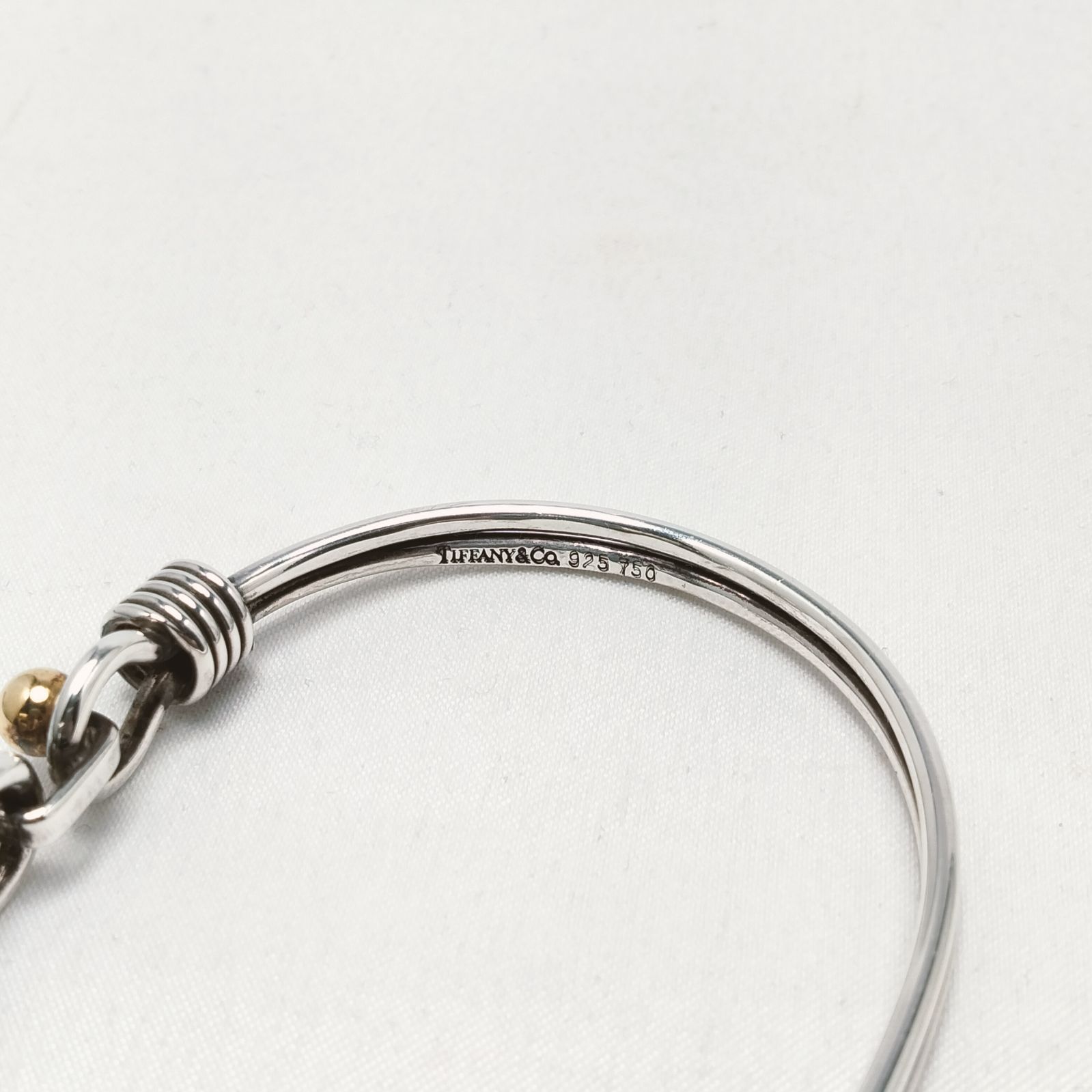 ✨️Tiffany&Co.✨️ ティファニー ダブルフック＆アイ バングル SV925 